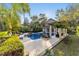 Relaxing pool area with pergola and lush landscaping at 7819 Se 12Th Cir, Ocala, FL 34480
