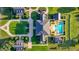 Bird's eye view of expansive estate with pool and manicured grounds at 17800 Se 237Th Ct, Umatilla, FL 32784