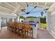 Brick outdoor bar with seating, perfect for entertaining at 1218 Se 11Th St, Ocala, FL 34471