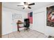 Home office with a desk, chair, and US flag decor at 2810 Se 8Th St, Ocala, FL 34471