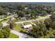 Aerial view of a residential neighborhood with houses and lush green trees at 2810 Se 8Th St, Ocala, FL 34471