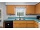 Kitchen sink and countertop details; wood cabinets at 2810 Se 8Th St, Ocala, FL 34471