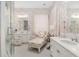 Luxurious bathroom with a large shower, double vanity, and stylish decor at 2210 Se Laurel Run Dr, Ocala, FL 34471