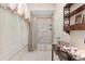 Spa-like bathroom with a bathtub, shower, and decorative accents at 2210 Se Laurel Run Dr, Ocala, FL 34471