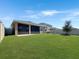 Backyard with screened patio and large lawn at 5584 Sw 43Rd Ct, Ocala, FL 34474