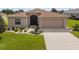 Single-story house with brown roof, light-colored walls and landscaping at 15596 Sw 13Th Cir, Ocala, FL 34473