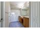 Bathroom with walk-in shower and double vanity at 4555 Sw 52Nd Cir # 101, Ocala, FL 34474
