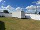 Backyard with a large storage container and partial house view at 1 Willow Ct, Ocala, FL 34472