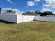Empty lot with a view of surrounding homes and fence at 1 Willow Ct, Ocala, FL 34472