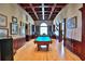 Game room featuring a pool table and wood ceiling at 1485 & 1525 Se 59Th St, Ocala, FL 34480