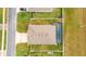 Aerial view of a house with a pool in the backyard at 4710 Sw 65Th Pl, Ocala, FL 34474