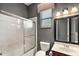 Clean bathroom, bathtub, toilet and a vanity with mirror at 9450 Se 130Th Place Rd, Summerfield, FL 34491
