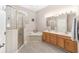 Double vanity bathroom with soaking tub and walk-in shower at 4736 Se 34Th St, Ocala, FL 34480
