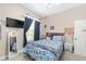Bedroom with double bed, TV, and window at 4736 Se 34Th St, Ocala, FL 34480