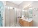 Bathroom with shower, vanity, and window at 4736 Se 34Th St, Ocala, FL 34480