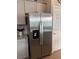 Stainless steel refrigerator in a bright kitchen at 10201 Sw 96Th Loop, Ocala, FL 34481