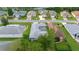 Aerial view of a residential neighborhood with houses and lush landscaping at 17789 Se 113Th Ter, Summerfield, FL 34491