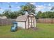 Backyard with shed and lawn at 1335 Ne 33Rd St, Ocala, FL 34479