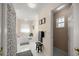 Clean bathroom with bathtub, shower, and updated vanity at 5537 Sw 38 St, Ocala, FL 34474