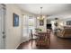 Cozy breakfast nook with wood table and pool view at 5537 Sw 38 St, Ocala, FL 34474