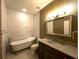 Modern bathroom with white subway tile, a new vanity and a clawfoot tub at 7070 Se 14Th Ct, Ocala, FL 34480
