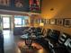 Living room with leather furniture and high ceilings at 3824 Ne 17Th Street Cir, Ocala, FL 34470