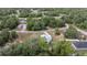 Aerial view of the house and its surroundings at 30 Maple Crse, Ocklawaha, FL 32179