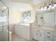Bathroom with walk-in shower and walk-in tub at 5336 Sw 109Th Place Rd, Ocala, FL 34476