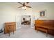 Home office features built-in desk and views into the living room at 5336 Sw 109Th Place Rd, Ocala, FL 34476