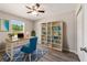 Home office with built-in shelving and a comfortable workspace at 28 Juniper Pass Dr, Ocala, FL 34480