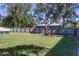 Backyard with a privacy fence and boat storage at 17023 Sw 41St Avenue Rd, Ocala, FL 34473