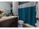 Bathroom with tub shower combination and updated vanity at 17023 Sw 41St Avenue Rd, Ocala, FL 34473