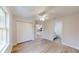 Bedroom with double door closet and wood-look floors at 21150 Sw Marine Blvd, Dunnellon, FL 34431