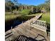 Relaxing wooden dock with bench overlooking serene lake and lush greenery at 45202 Nfs Rd 572-B, Altoona, FL 32702