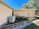Efficient air conditioning unit well maintained and in a dedicated space at 7535 Sw 185 Avenue Rd, Dunnellon, FL 34432
