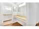 Clean bathroom with double vanity and large mirror at 10962 Sw 81St Ave, Ocala, FL 34481
