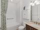 Clean bathroom with tub, toilet, and vanity at 9350 Sw 91St Court Rd, Ocala, FL 34481