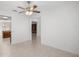 Spacious dining room with tile floors and access to kitchen at 9826 Sw 63Rd Loop, Ocala, FL 34481