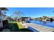 Private dock with seating area overlooking the water at 1610 Yellow Brick Rd, Astor, FL 32102