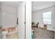 Clean bathroom with tub and shower combination at 4313 Sw 106Th Pl, Ocala, FL 34476