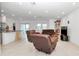 Open concept living room and kitchen area at 4313 Sw 106Th Pl, Ocala, FL 34476