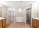 Main bathroom with double sinks and garden tub at 6560 Sw 129Th St, Ocala, FL 34473