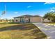 One-story home with teal door, driveway and American flag at 6560 Sw 129Th St, Ocala, FL 34473