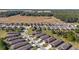 Aerial view of houses in a residential community at 9744 Sw 63Rd Loop, Ocala, FL 34481