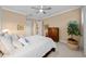 Bright bedroom with a ceiling fan and lots of natural light at 9146 Sw 65Th Loop, Ocala, FL 34481