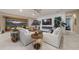 Living area with comfortable seating, fireplace, and views to the pool area at 9146 Sw 65Th Loop, Ocala, FL 34481