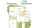 Floor plan of the Bridgehampton home, showing a 3-bedroom, 2-bath layout at 1637 Sw 168Th Loop, Ocala, FL 34473
