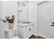 Bright bathroom with white vanity, marble countertop, and modern fixtures at 1725 W Hwy 329, Citra, FL 32113