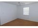 Bright bedroom with ceiling fan and neutral carpeting at 3282 Sw 9Th Ave, Ocala, FL 34471