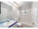 Clean bathroom with tub, shower, and updated vanity at 11661 Sw 70Th Ct, Ocala, FL 34476